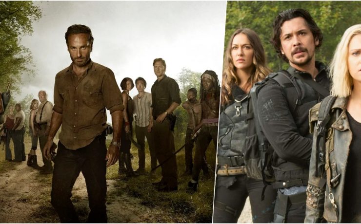 Collage The Walking Dead e The 100