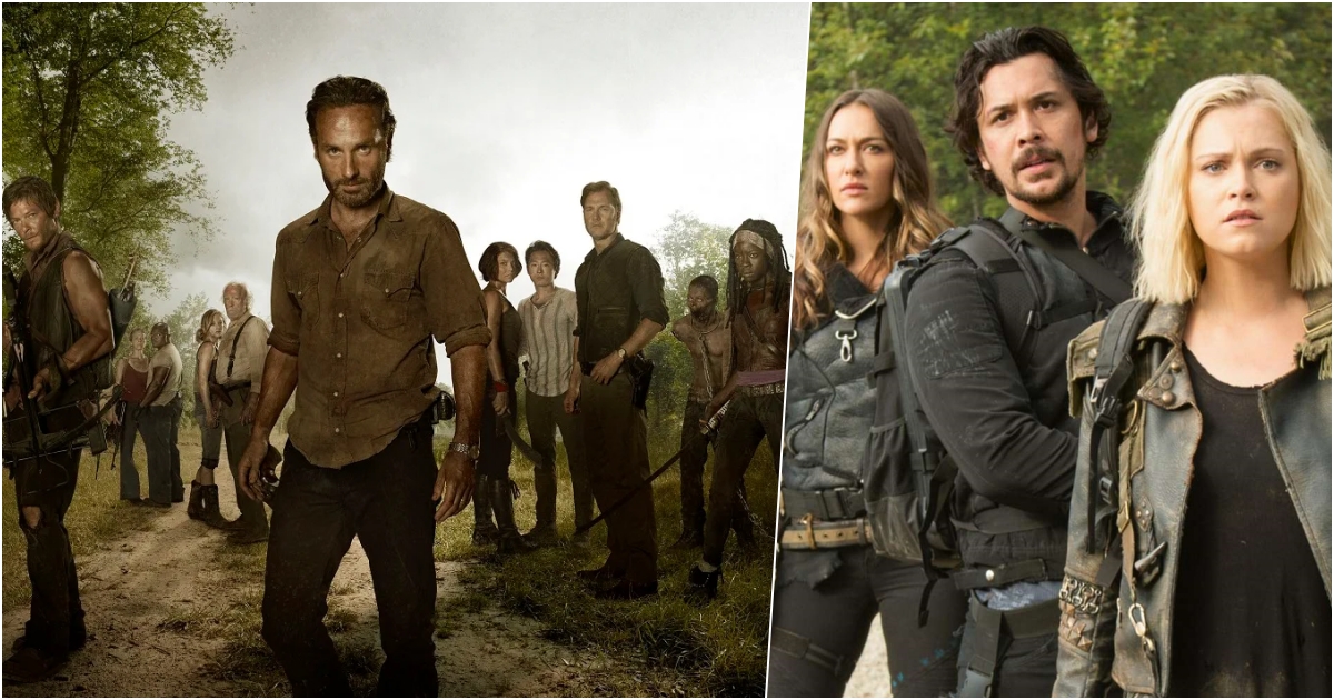 Collage The Walking Dead e The 100