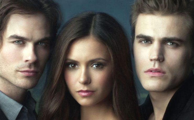 Elena, Stephan e Damon in The Vampire Diaries