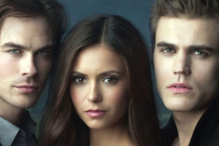 Elena, Stephan e Damon in The Vampire Diaries