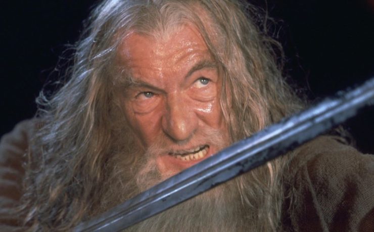 un frame di Gandalf in Il Signore degli Anelli: La Compagnia dell'Anello