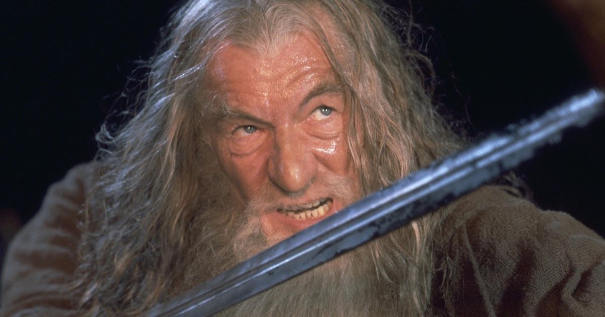 un frame di Gandalf in Il Signore degli Anelli: La Compagnia dell'Anello