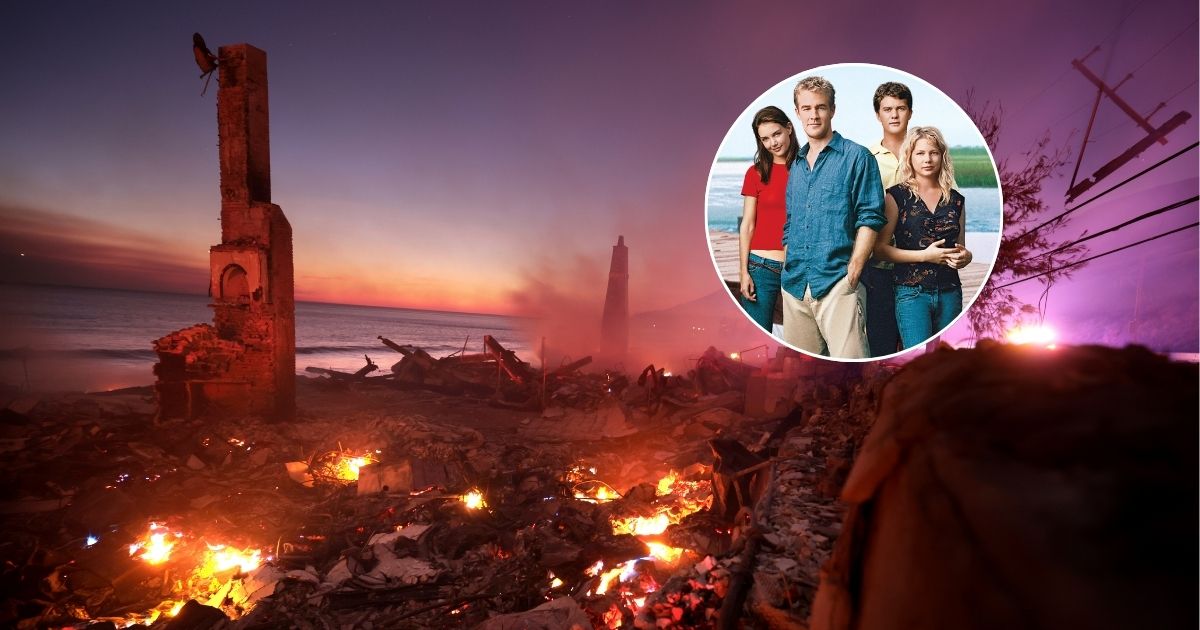 una star di dawson's creek perde casa nell'incendio