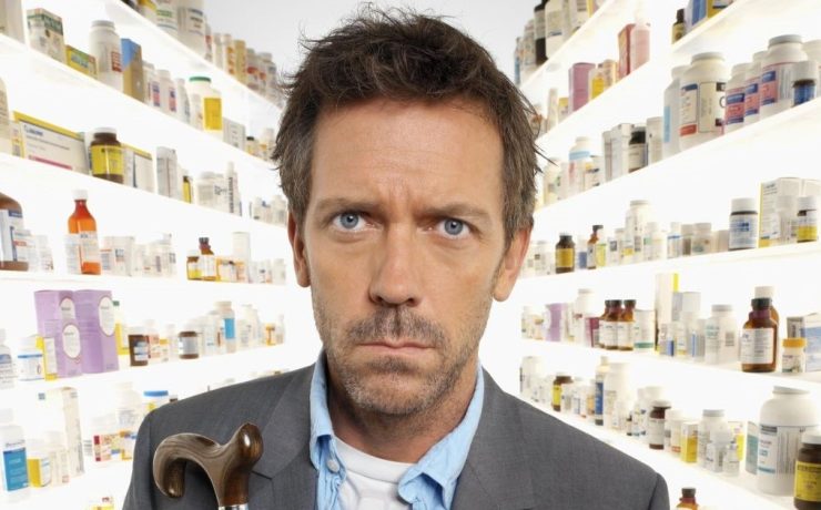 hugh laurie nei panni di Dr. House