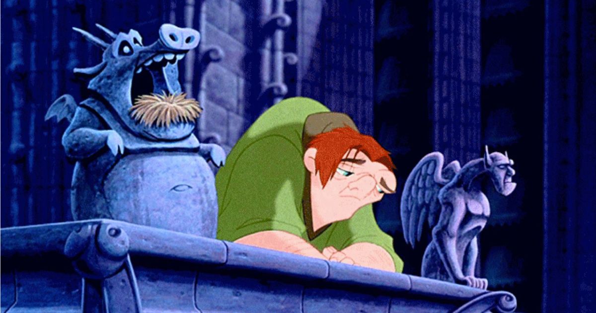 un dettaglio su quasimodo gobbo notre dame