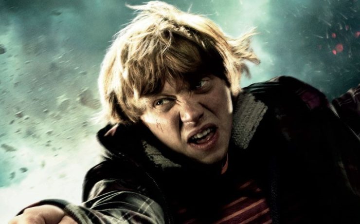 artwork ufficiale di Rupert Grint in Harry Potter e i Doni della Morte