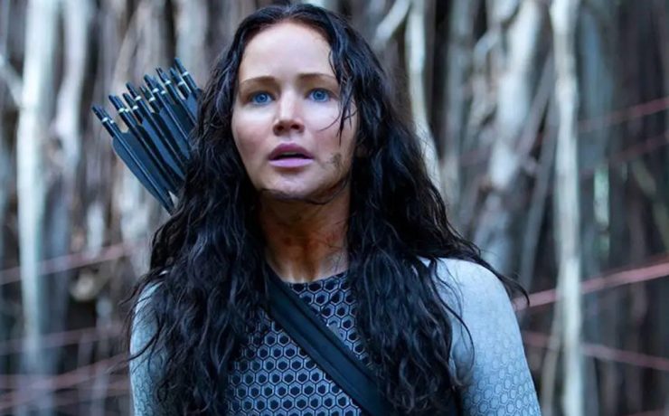 Jennifer Lawrence (Katniss) in Hunger Games