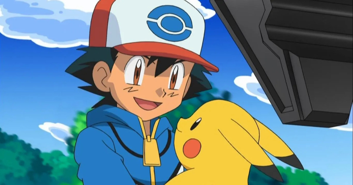 Ash e Pikachu nella serie Pokémon