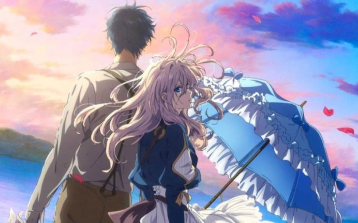 il poster ufficiale dell'anime Violet Evergarden the Movie