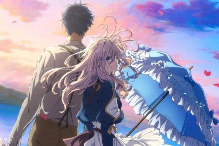 il poster ufficiale dell'anime Violet Evergarden the Movie