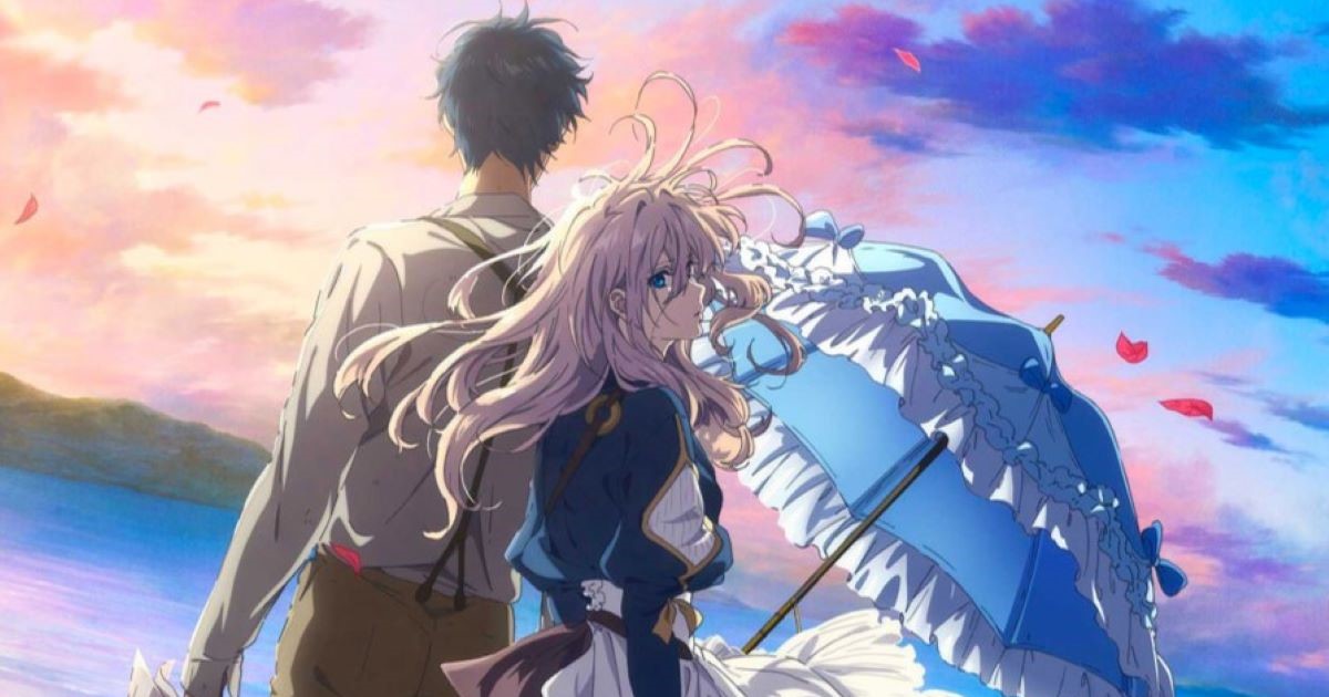 il poster ufficiale dell'anime Violet Evergarden the Movie