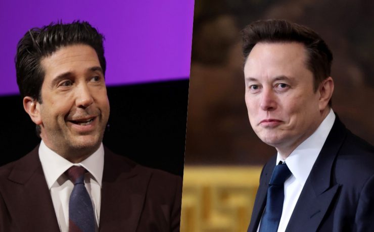 David Schwimmer e Elon Musk