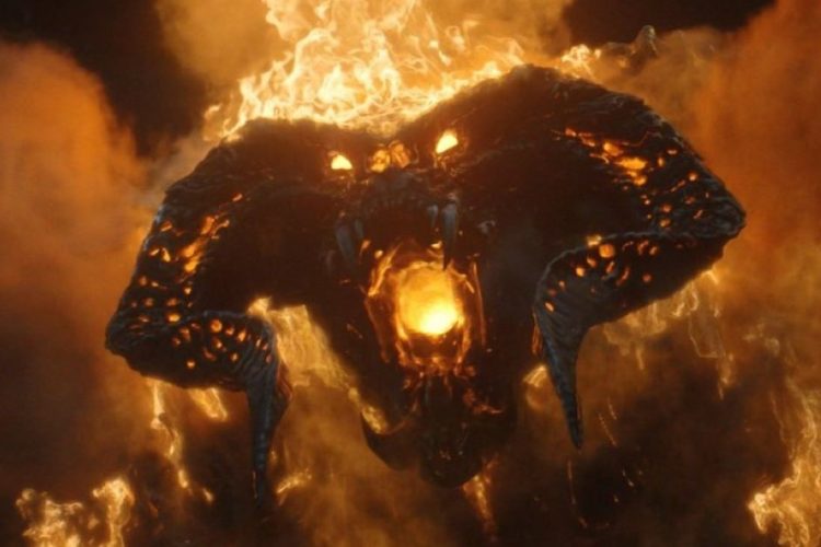 un frame del Balrog in Il Signore degli Anelli - Gli Anelli del Potere