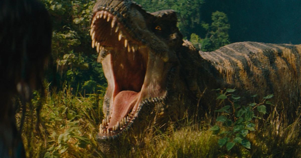 un frame di jurassic world - la rinascita