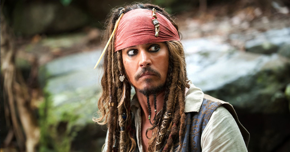 Jack Sparrow (Johnny Depp) in Pirati dei Caraibi