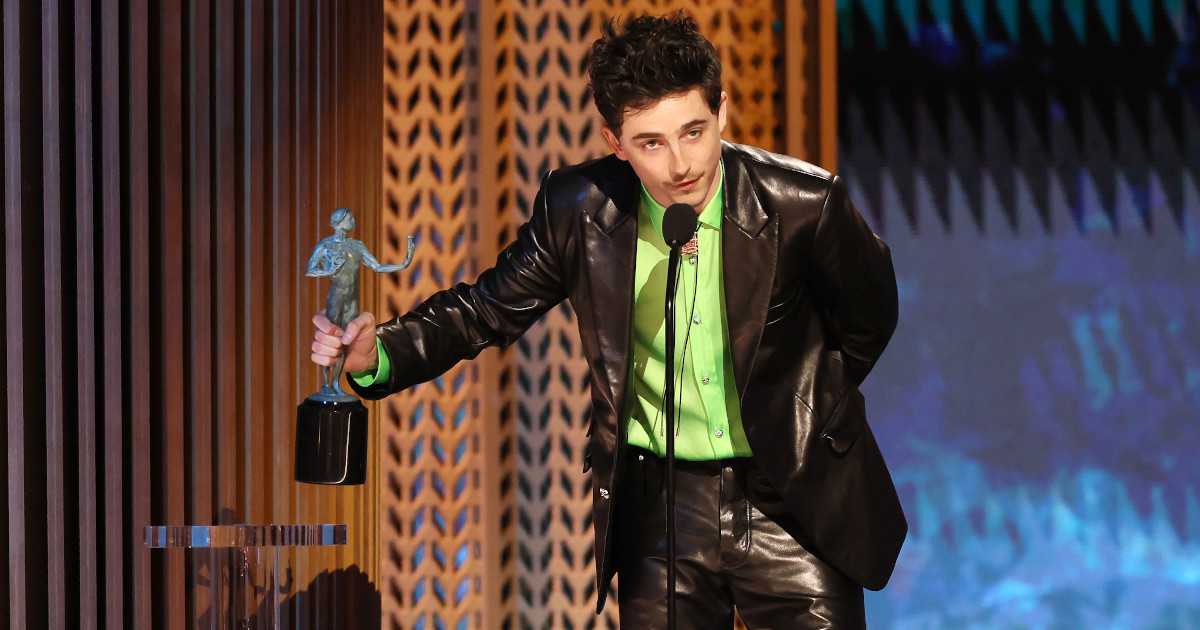 Timothée Chalamet ai SAG Awards 2025