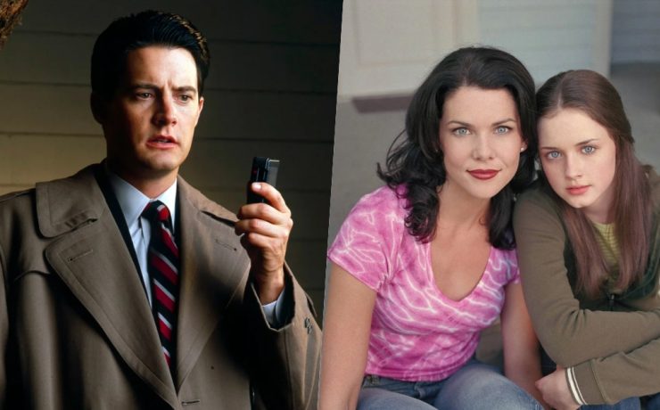 Collage Twin Peaks e Una mamma per amica