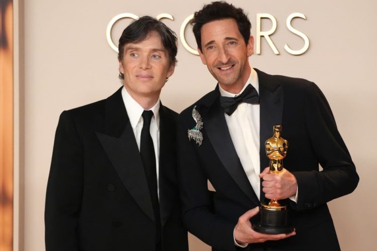 Cillian Murphy e Adrien Brody agli Oscar 2025