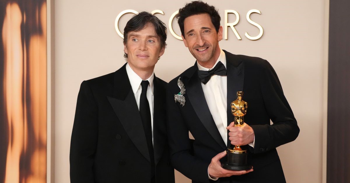 Cillian Murphy e Adrien Brody agli Oscar 2025