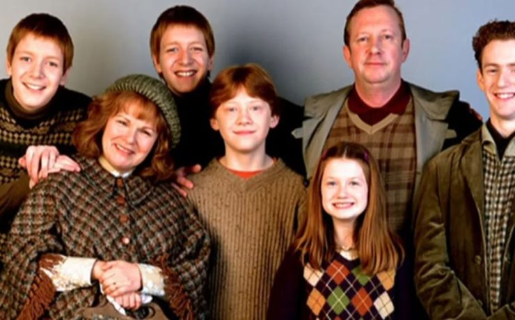 La famiglia Weasley della saga di Harry Potter