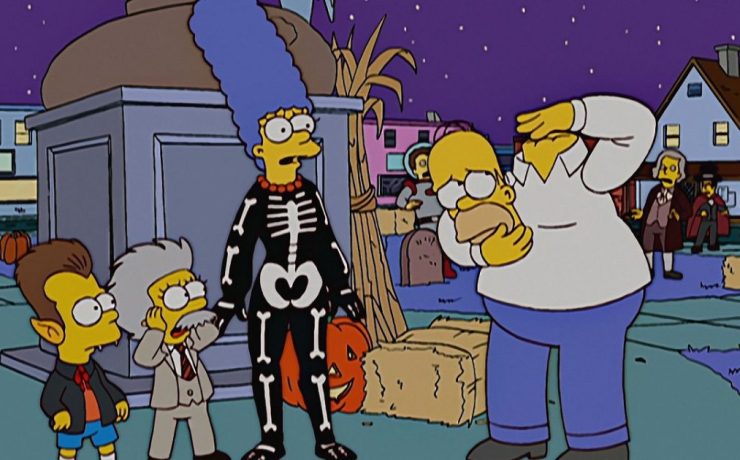 Scena da un episodio di Halloween de I Simpson