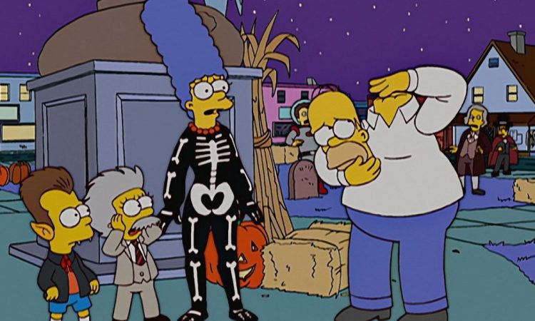 Scena da un episodio di Halloween de I Simpson