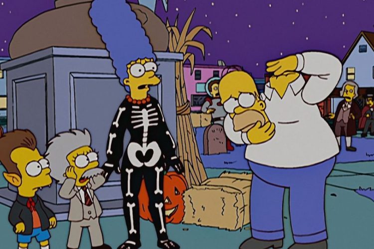 Scena da un episodio di Halloween de I Simpson