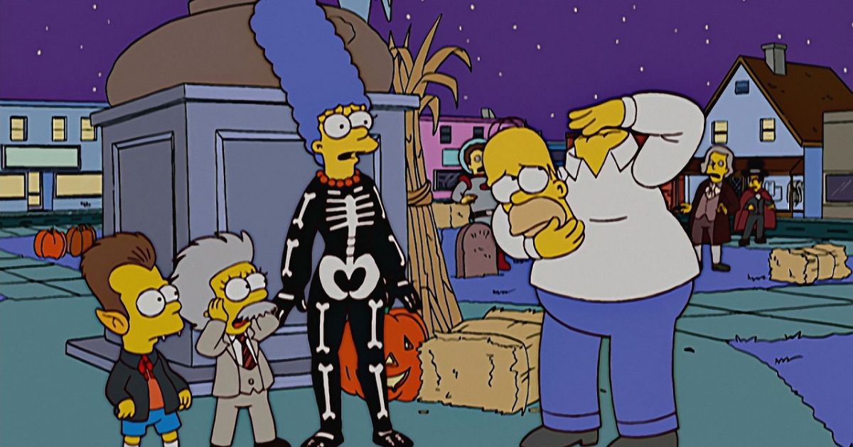 Scena da un episodio di Halloween de I Simpson